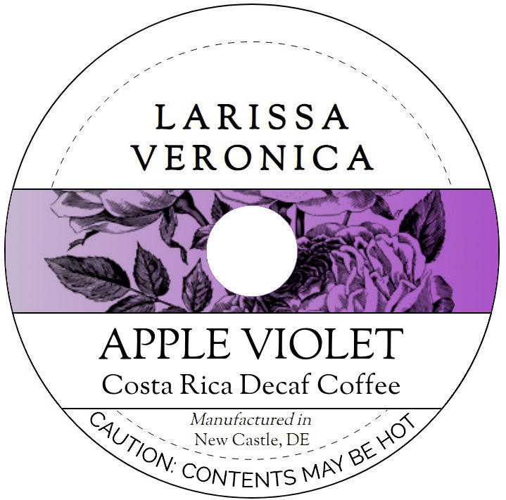 Apple Violet Costa Rica Decaf Coffee <BR>(Single Serve K-Cup Pods)