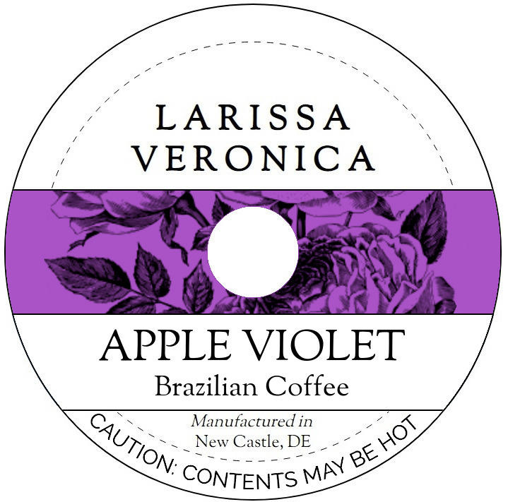 Apple Violet Brazilian Coffee <BR>(Single Serve K-Cup Pods)