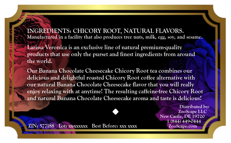 Banana Chocolate Cheesecake Chicory Root Tea <BR>(Single Serve K-Cup Pods)