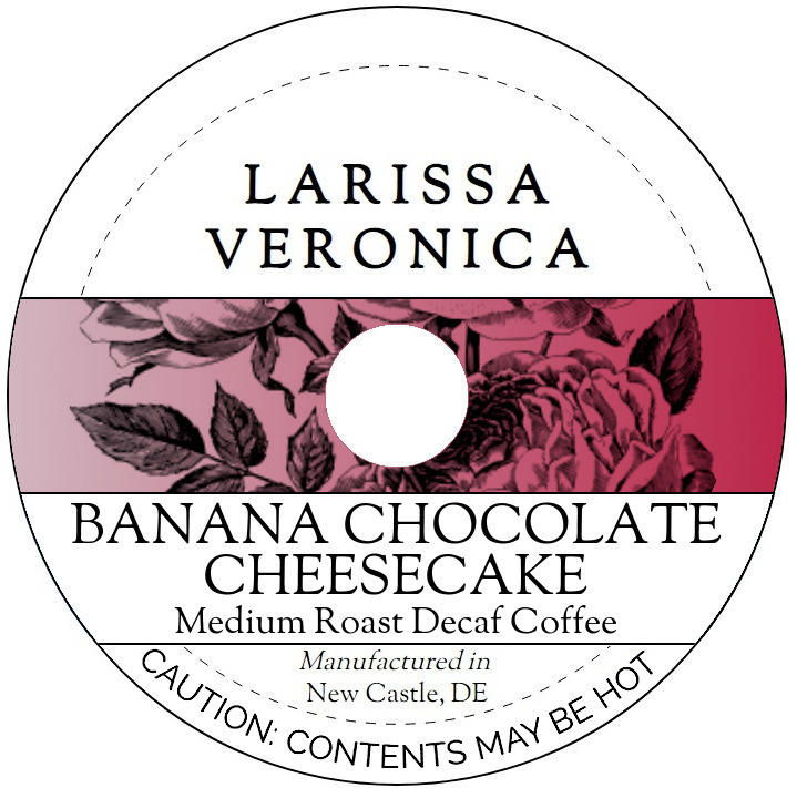 Banana Chocolate Cheesecake Medium Roast Decaf Coffee <BR>(Single Serve K-Cup Pods)