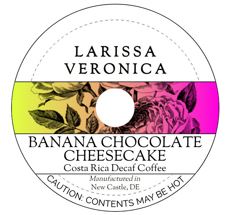 Banana Chocolate Cheesecake Costa Rica Decaf Coffee <BR>(Single Serve K-Cup Pods)