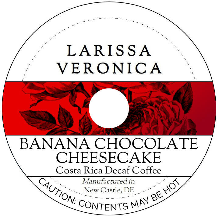 Banana Chocolate Cheesecake Costa Rica Decaf Coffee <BR>(Single Serve K-Cup Pods)