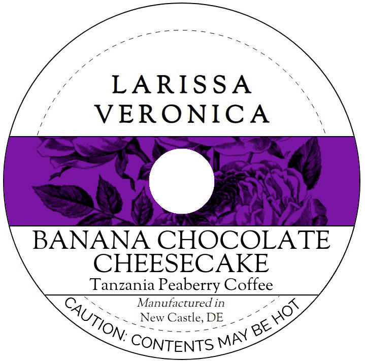 Banana Chocolate Cheesecake Tanzania Peaberry Coffee <BR>(Single Serve K-Cup Pods)