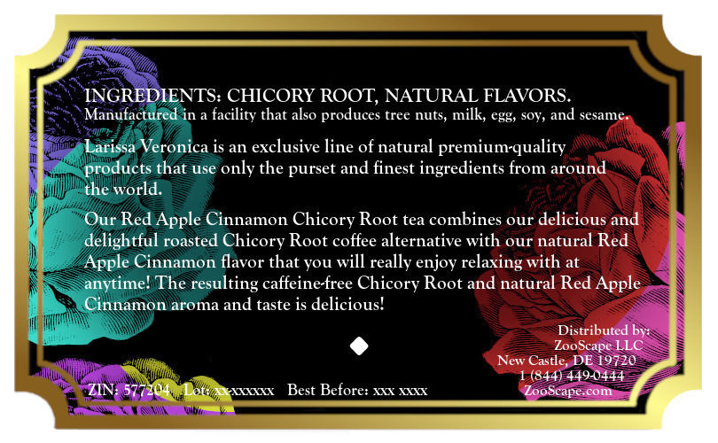 Red Apple Cinnamon Chicory Root Tea <BR>(Single Serve K-Cup Pods)