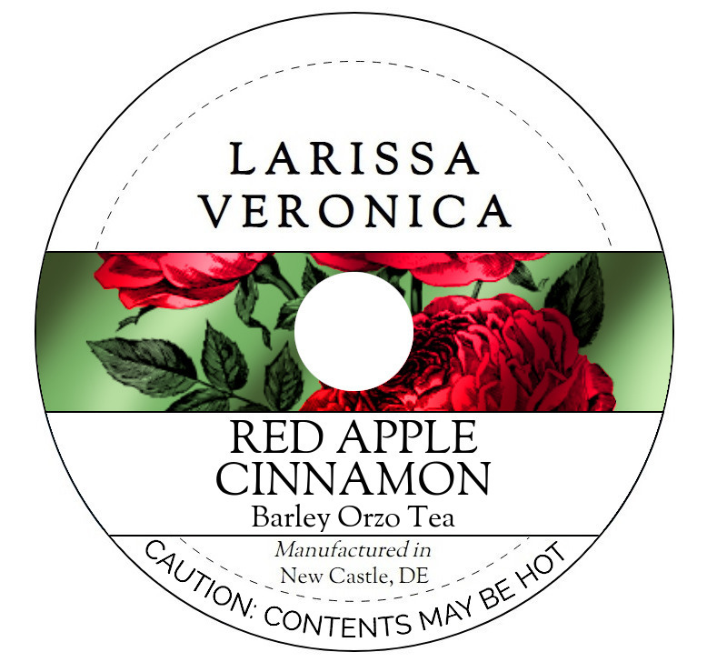 Red Apple Cinnamon Barley Orzo Tea <BR>(Single Serve K-Cup Pods)