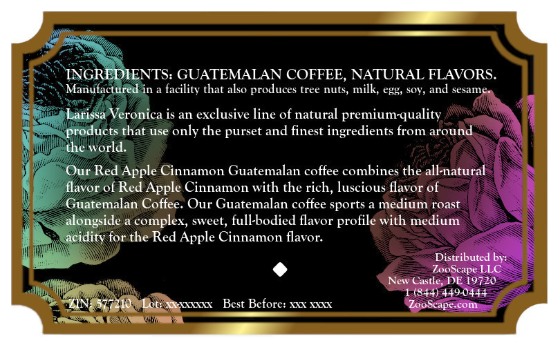 Red Apple Cinnamon Guatemalan Coffee <BR>(Single Serve K-Cup Pods)