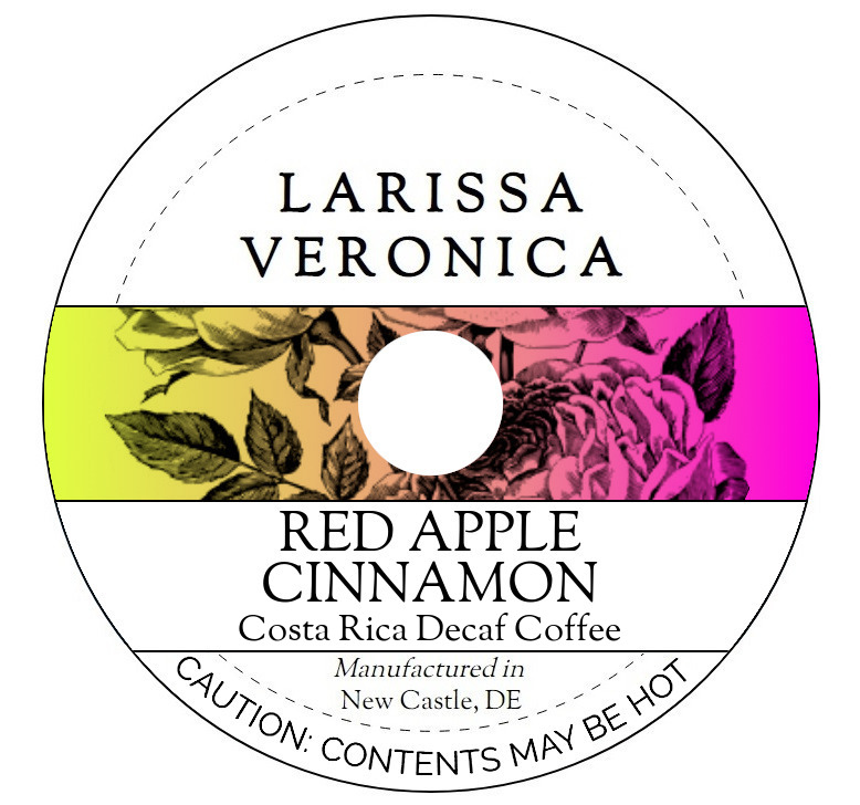 Red Apple Cinnamon Costa Rica Decaf Coffee <BR>(Single Serve K-Cup Pods)