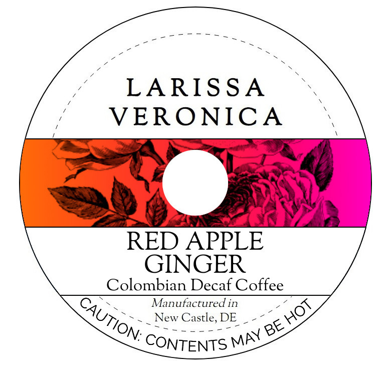 Red Apple Ginger Colombian Decaf Coffee <BR>(Single Serve K-Cup Pods)
