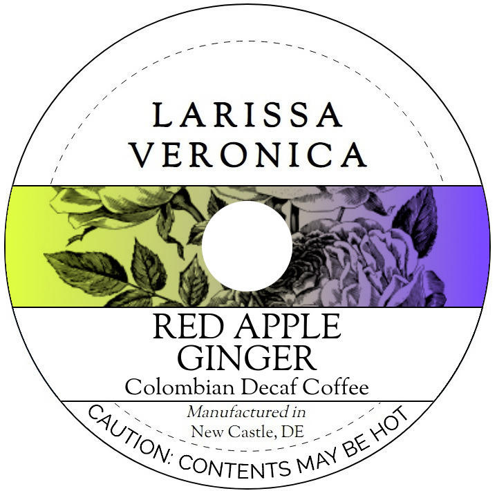 Red Apple Ginger Colombian Decaf Coffee <BR>(Single Serve K-Cup Pods)