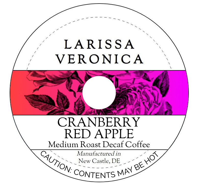 Cranberry Red Apple Medium Roast Decaf Coffee <BR>(Single Serve K-Cup Pods)