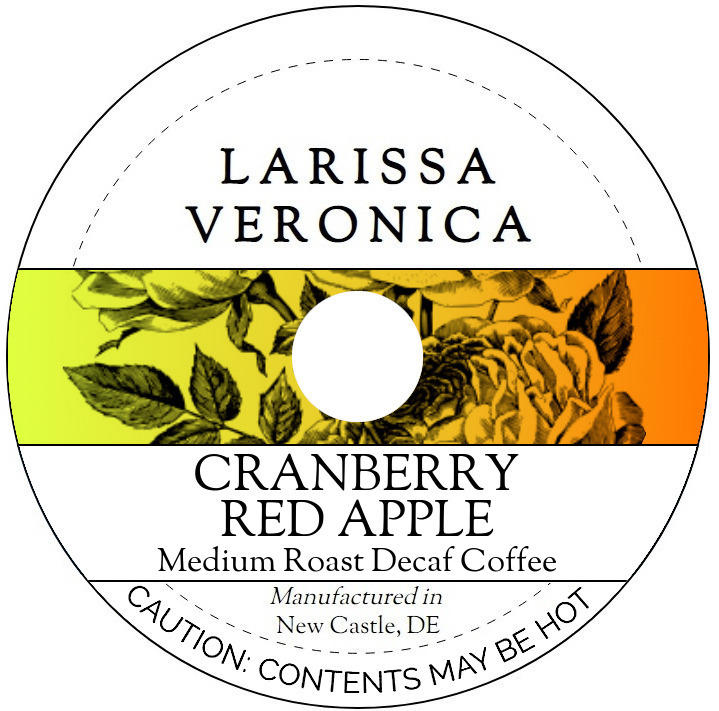 Cranberry Red Apple Medium Roast Decaf Coffee <BR>(Single Serve K-Cup Pods)