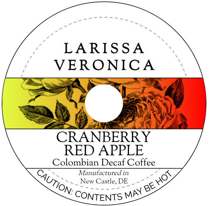 Cranberry Red Apple Colombian Decaf Coffee <BR>(Single Serve K-Cup Pods)