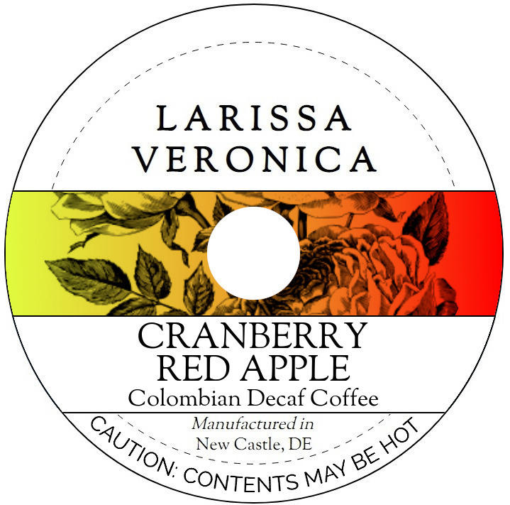 Cranberry Red Apple Colombian Decaf Coffee <BR>(Single Serve K-Cup Pods)
