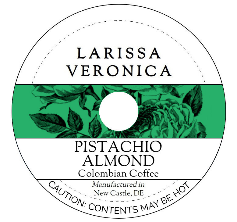 Pistachio Almond Colombian Coffee <BR>(Single Serve K-Cup Pods)