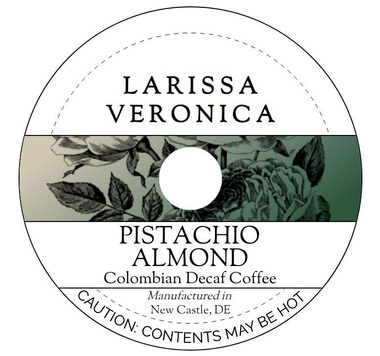 Pistachio Almond Colombian Decaf Coffee <BR>(Single Serve K-Cup Pods)