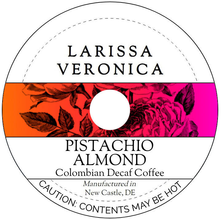 Pistachio Almond Colombian Decaf Coffee <BR>(Single Serve K-Cup Pods)