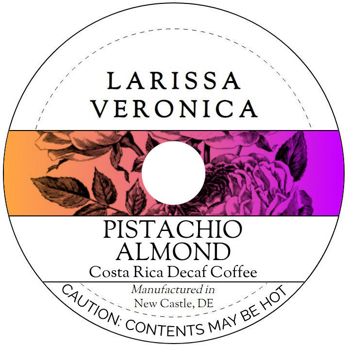 Pistachio Almond Costa Rica Decaf Coffee <BR>(Single Serve K-Cup Pods)