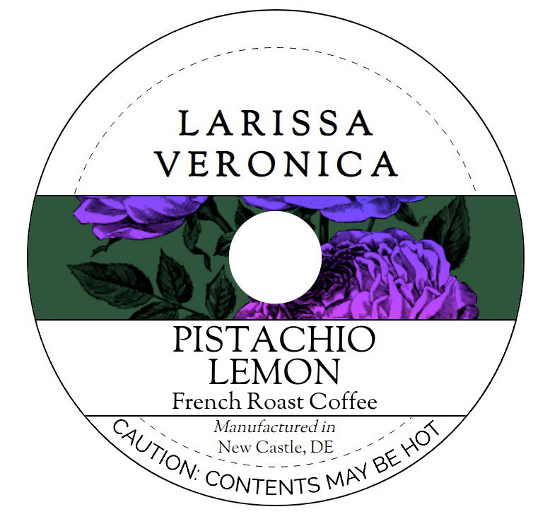 Pistachio Lemon French Roast Coffee <BR>(Single Serve K-Cup Pods)