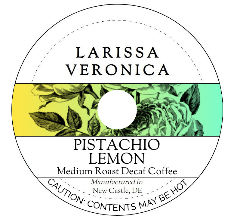Pistachio Lemon Medium Roast Decaf Coffee <BR>(Single Serve K-Cup Pods)