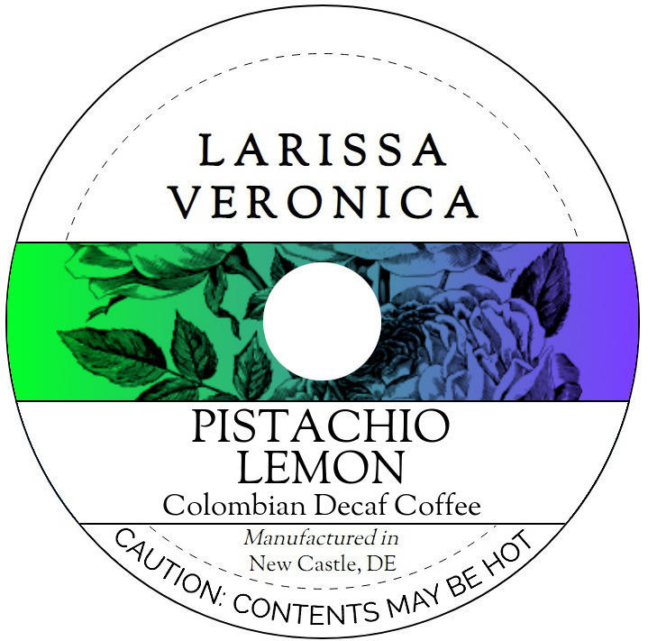 Pistachio Lemon Colombian Decaf Coffee <BR>(Single Serve K-Cup Pods)