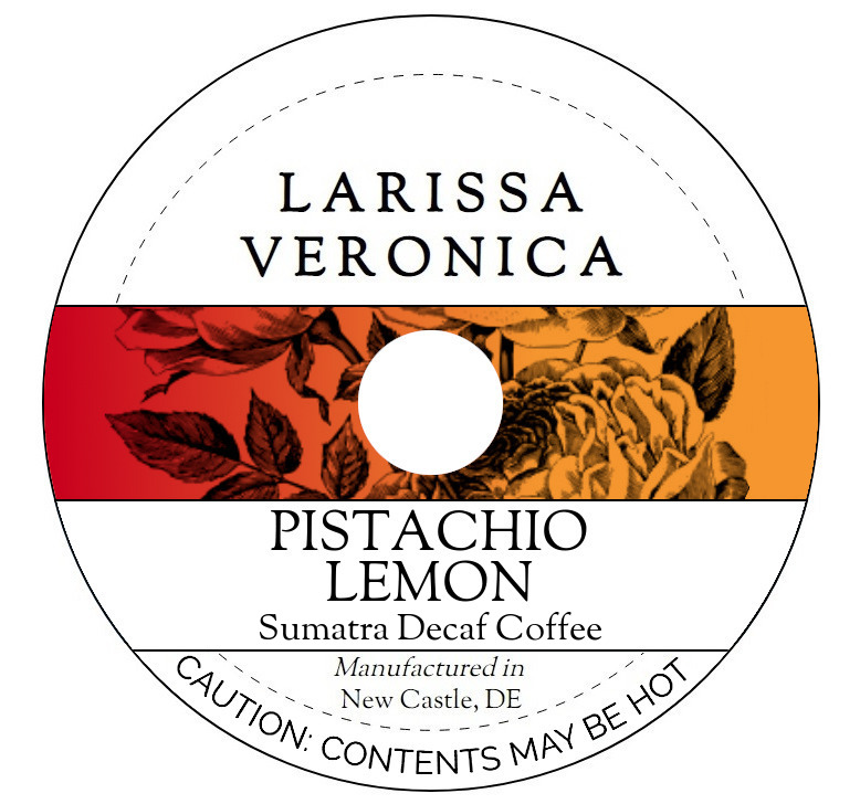 Pistachio Lemon Sumatra Decaf Coffee <BR>(Single Serve K-Cup Pods)
