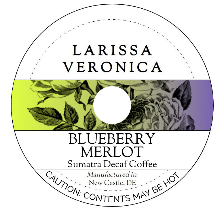 Blueberry Merlot Sumatra Decaf Coffee <BR>(Single Serve K-Cup Pods)