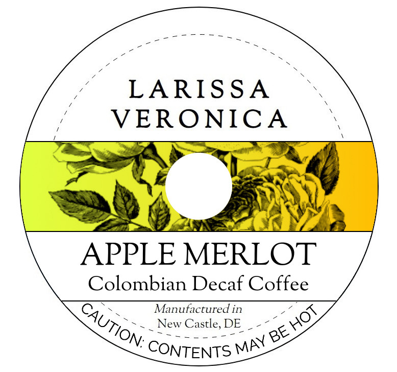 Apple Merlot Colombian Decaf Coffee <BR>(Single Serve K-Cup Pods)