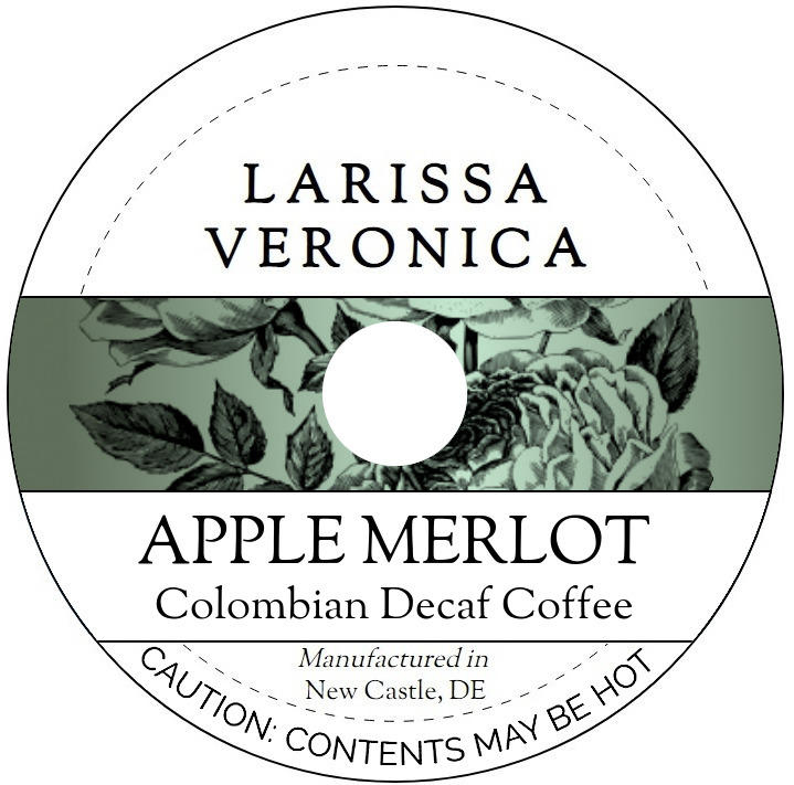 Apple Merlot Colombian Decaf Coffee <BR>(Single Serve K-Cup Pods)