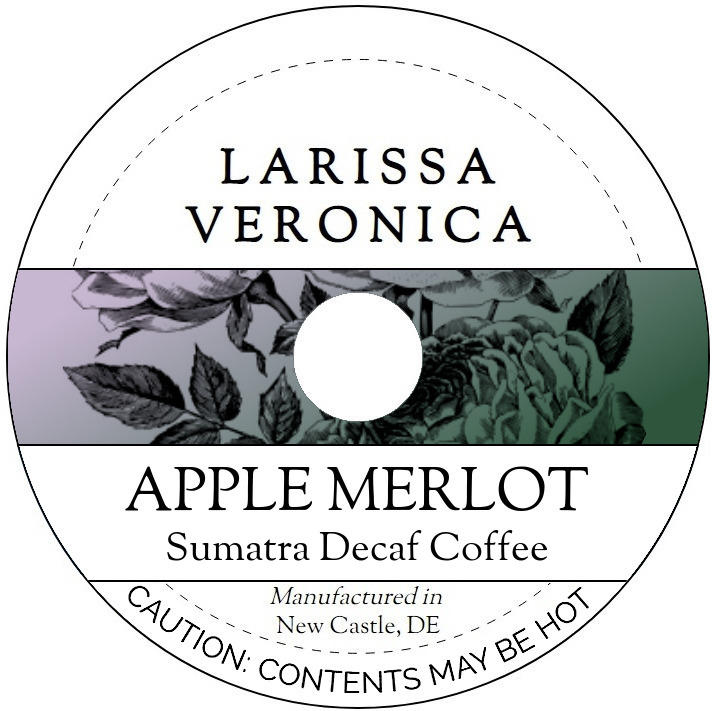 Apple Merlot Sumatra Decaf Coffee <BR>(Single Serve K-Cup Pods)