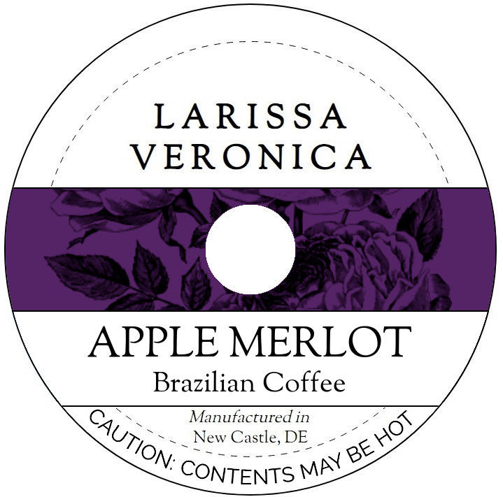 Apple Merlot Brazilian Coffee <BR>(Single Serve K-Cup Pods)