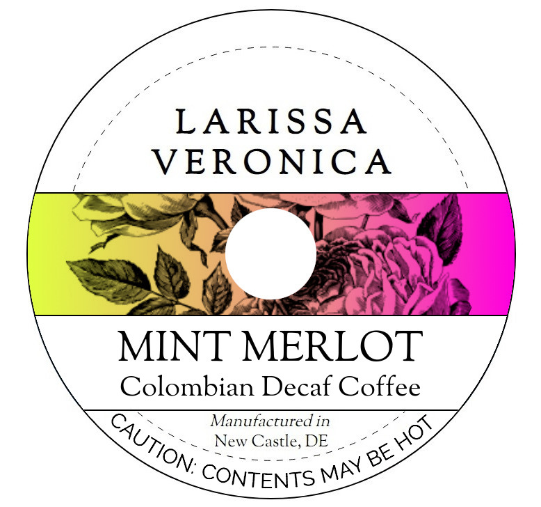 Mint Merlot Colombian Decaf Coffee <BR>(Single Serve K-Cup Pods)