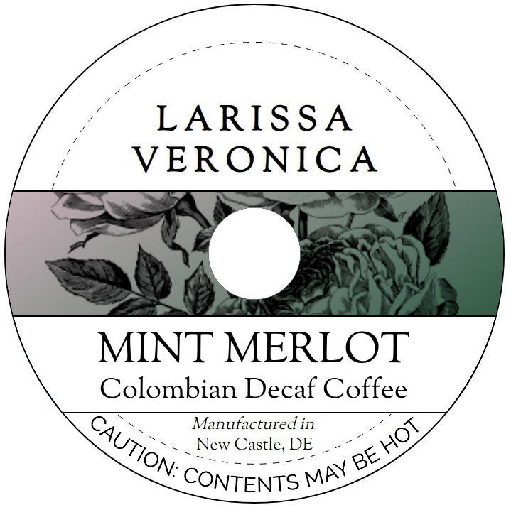 Mint Merlot Colombian Decaf Coffee <BR>(Single Serve K-Cup Pods)