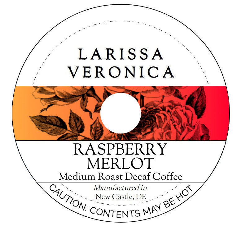 Raspberry Merlot Medium Roast Decaf Coffee <BR>(Single Serve K-Cup Pods)