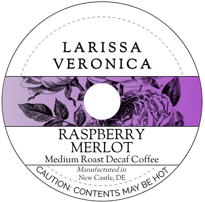 Raspberry Merlot Medium Roast Decaf Coffee <BR>(Single Serve K-Cup Pods)