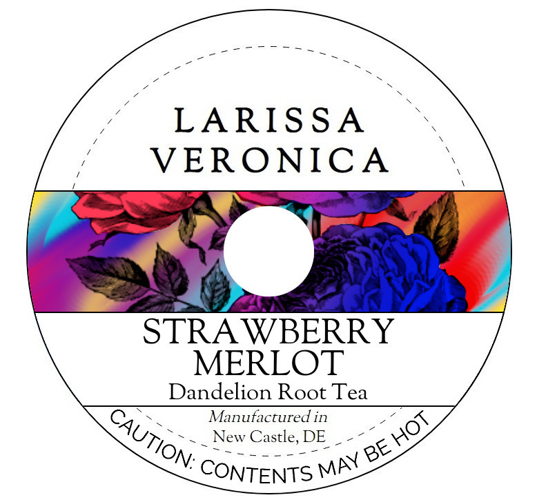 Strawberry Merlot Dandelion Root Tea <BR>(Single Serve K-Cup Pods)