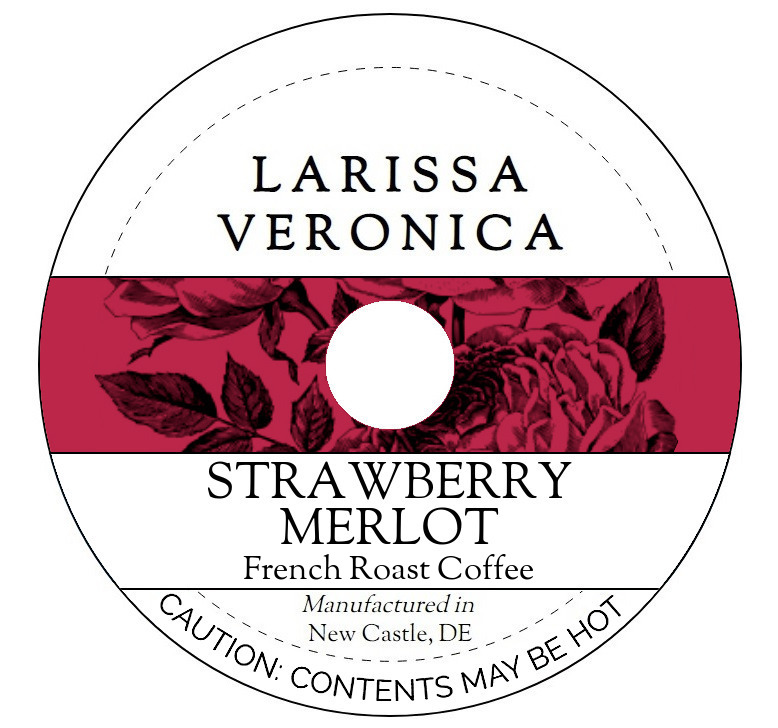 Strawberry Merlot French Roast Coffee <BR>(Single Serve K-Cup Pods)