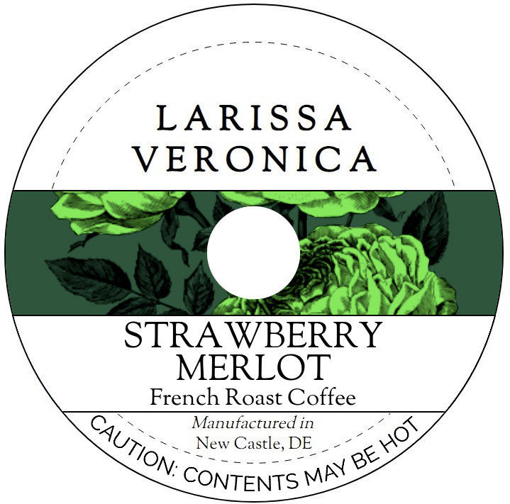 Strawberry Merlot French Roast Coffee <BR>(Single Serve K-Cup Pods)