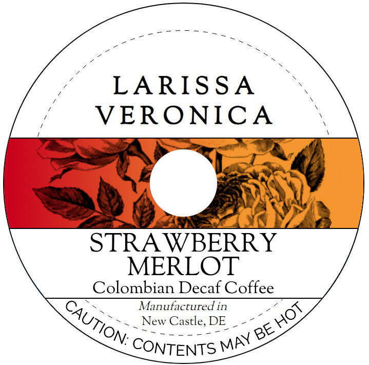 Strawberry Merlot Colombian Decaf Coffee <BR>(Single Serve K-Cup Pods)