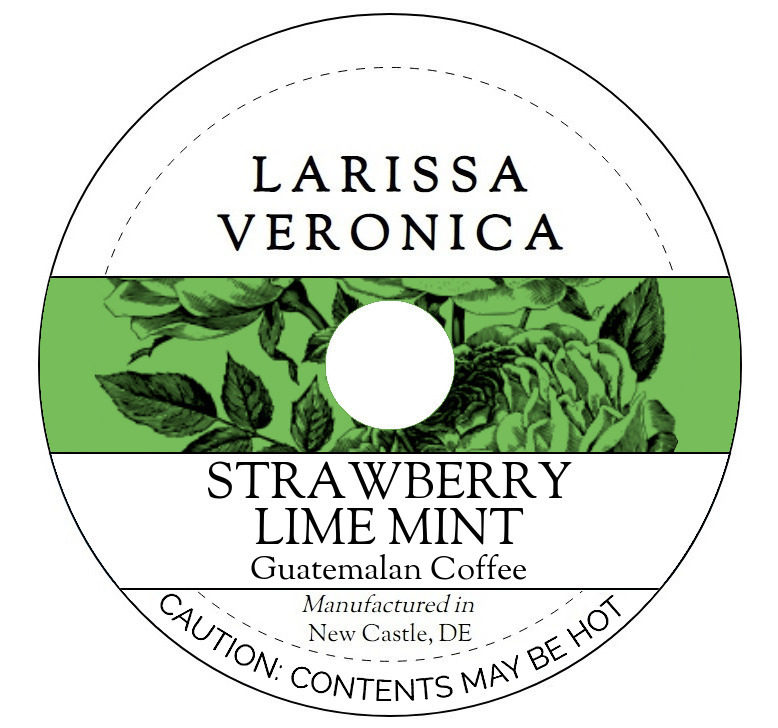 Strawberry Lime Mint Guatemalan Coffee <BR>(Single Serve K-Cup Pods)