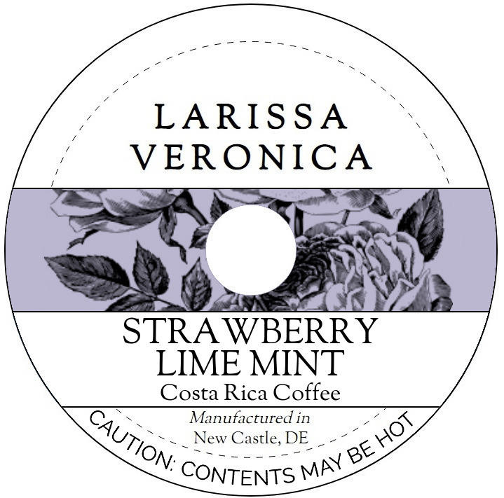 Strawberry Lime Mint Costa Rica Coffee <BR>(Single Serve K-Cup Pods)