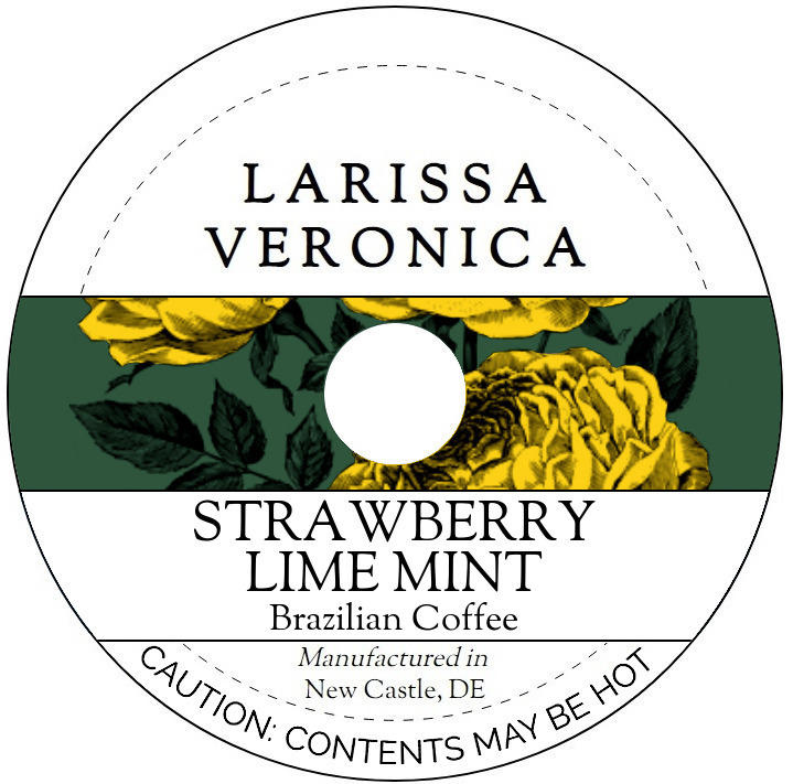 Strawberry Lime Mint Brazilian Coffee <BR>(Single Serve K-Cup Pods)