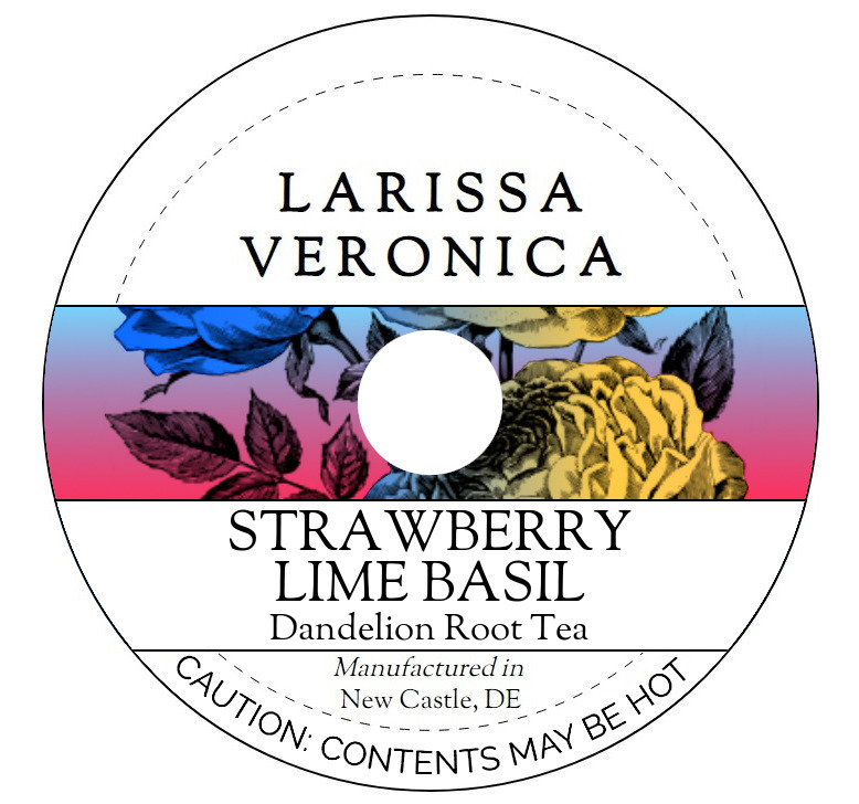 Strawberry Lime Basil Dandelion Root Tea <BR>(Single Serve K-Cup Pods)