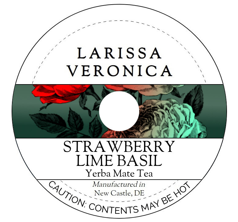 Strawberry Lime Basil Yerba Mate Tea <BR>(Single Serve K-Cup Pods)