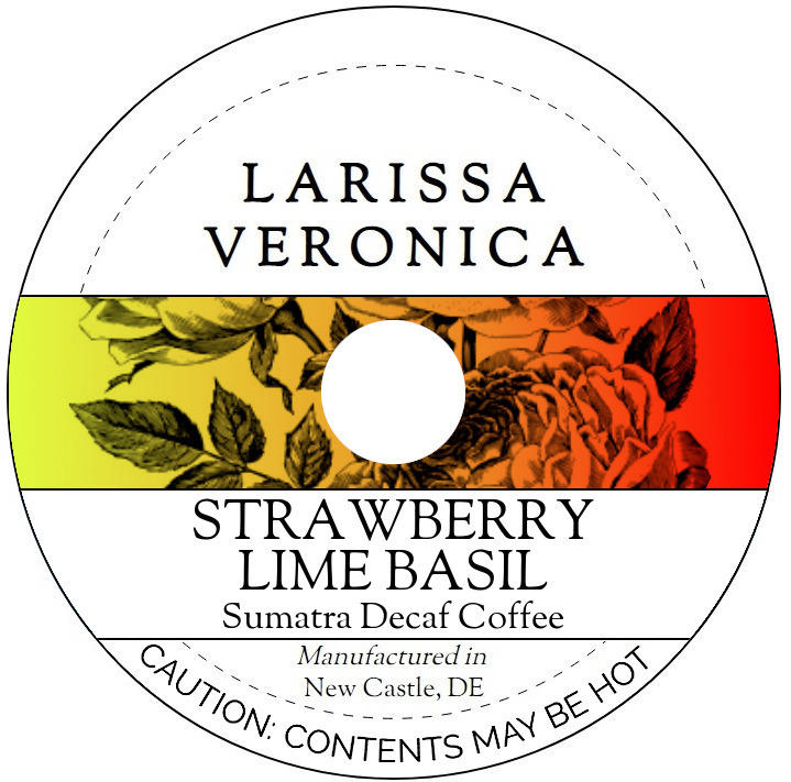 Strawberry Lime Basil Sumatra Decaf Coffee <BR>(Single Serve K-Cup Pods)