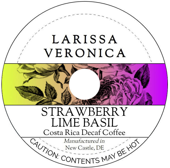 Strawberry Lime Basil Costa Rica Decaf Coffee <BR>(Single Serve K-Cup Pods)