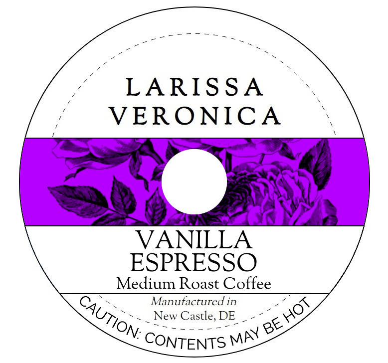 Vanilla Espresso Medium Roast Coffee <BR>(Single Serve K-Cup Pods)