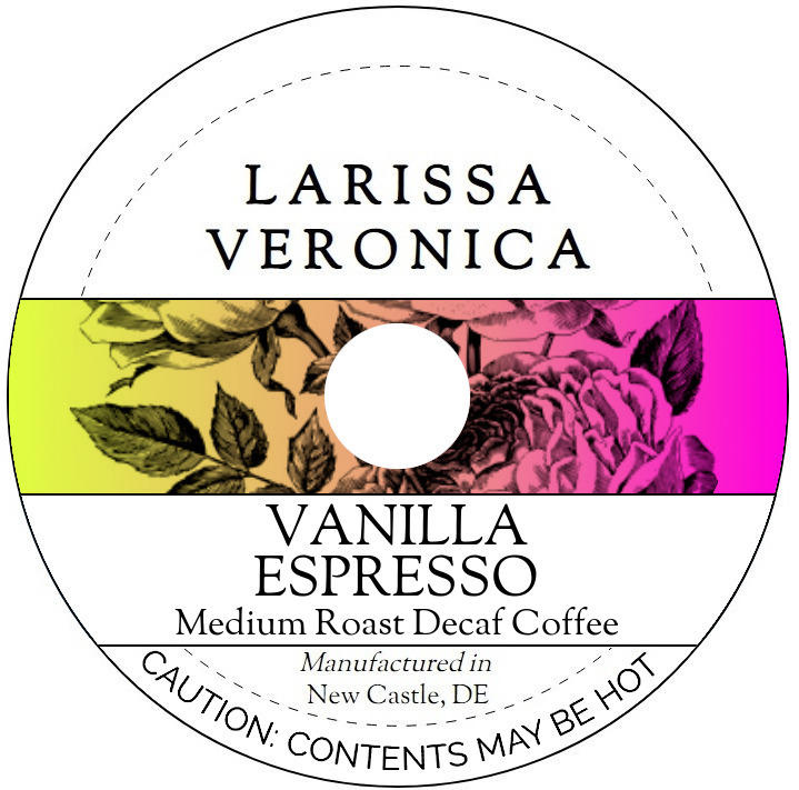 Vanilla Espresso Medium Roast Decaf Coffee <BR>(Single Serve K-Cup Pods)