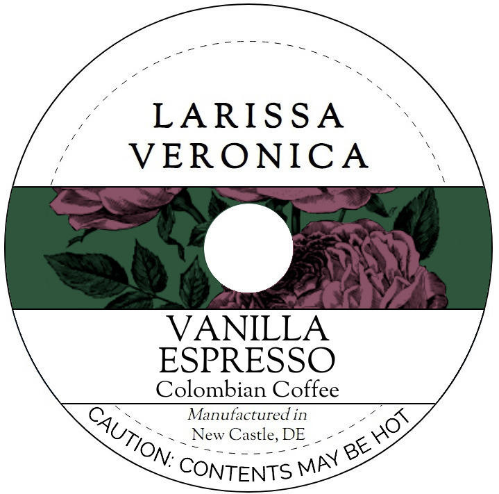 Vanilla Espresso Colombian Coffee <BR>(Single Serve K-Cup Pods)
