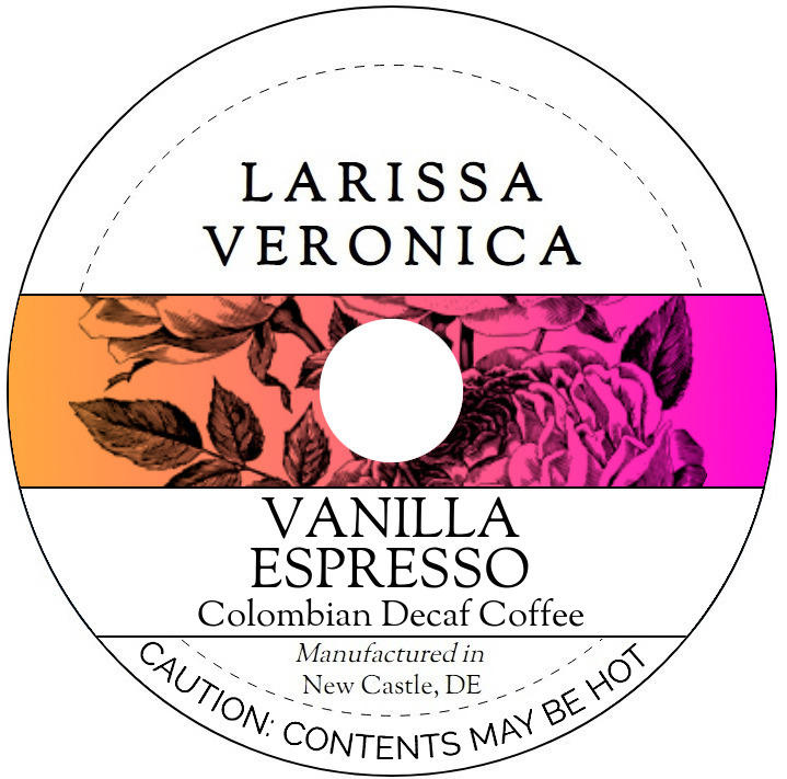 Vanilla Espresso Colombian Decaf Coffee <BR>(Single Serve K-Cup Pods)