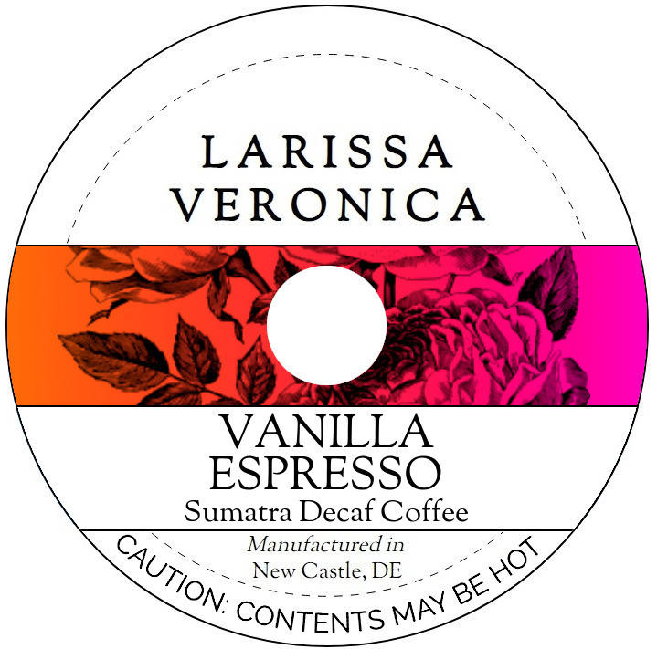 Vanilla Espresso Sumatra Decaf Coffee <BR>(Single Serve K-Cup Pods)